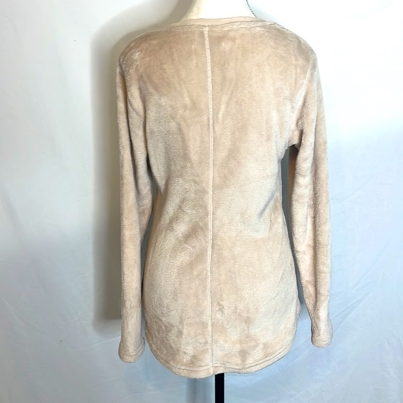 UGG Cream Beige Daisy Fleece Pullover Lounge Top Sweatshirt - Picture 6 of 6